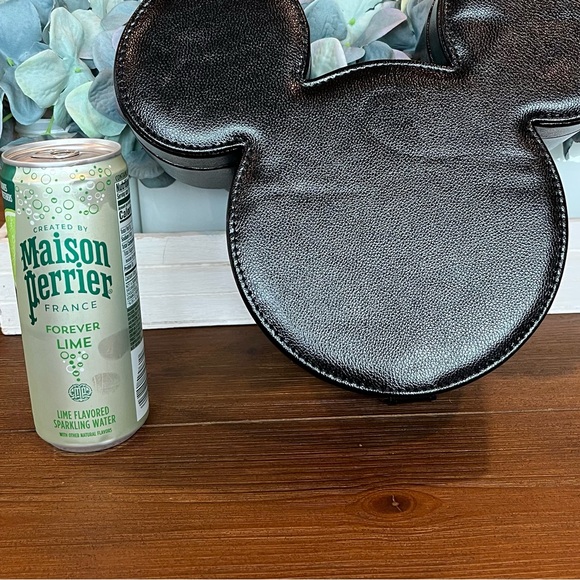 Bauble Bar Licensed Disney Mickey Mouse Metallic Black Jewelry Box Snap Case - Picture 11 of 12